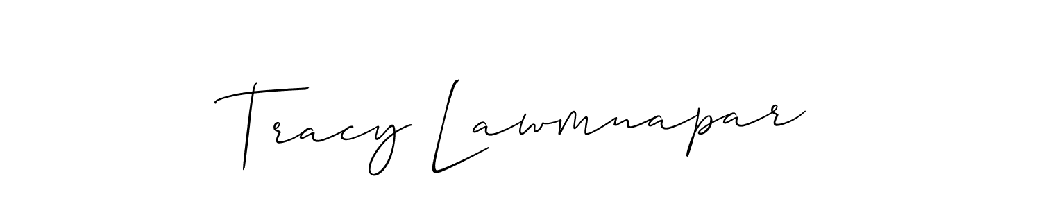 Also we have Tracy Lawmnapar name is the best signature style. Create professional handwritten signature collection using Allison_Script autograph style. Tracy Lawmnapar signature style 2 images and pictures png
