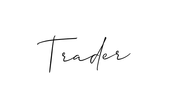 Create a beautiful signature design for name Trader. With this signature (Allison_Script) fonts, you can make a handwritten signature for free. Trader signature style 2 images and pictures png