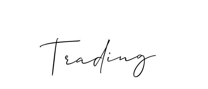 How to make Trading name signature. Use Allison_Script style for creating short signs online. This is the latest handwritten sign. Trading signature style 2 images and pictures png