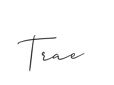 It looks lik you need a new signature style for name Trae. Design unique handwritten (Allison_Script) signature with our free signature maker in just a few clicks. Trae signature style 2 images and pictures png