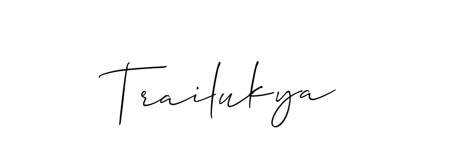 Once you've used our free online signature maker to create your best signature Allison_Script style, it's time to enjoy all of the benefits that Trailukya name signing documents. Trailukya signature style 2 images and pictures png