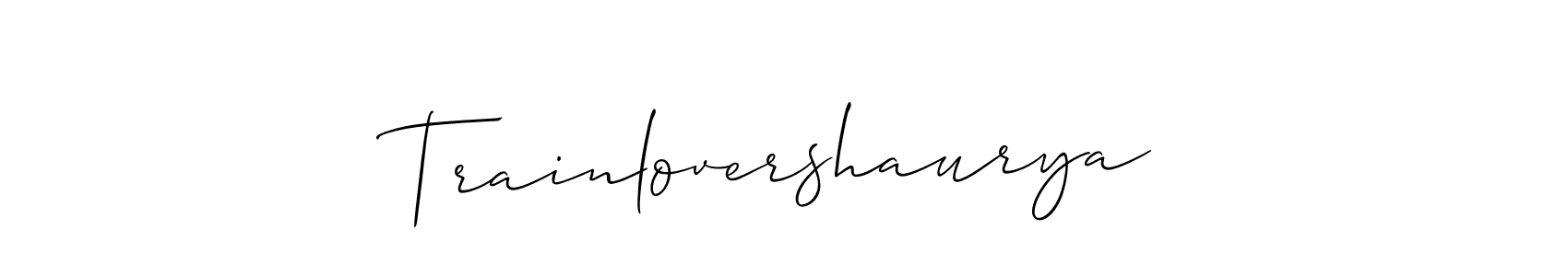 Here are the top 10 professional signature styles for the name Trainlovershaurya. These are the best autograph styles you can use for your name. Trainlovershaurya signature style 2 images and pictures png