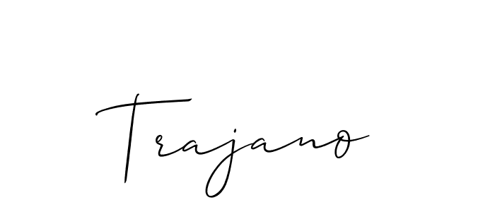 The best way (Allison_Script) to make a short signature is to pick only two or three words in your name. The name Trajano include a total of six letters. For converting this name. Trajano signature style 2 images and pictures png