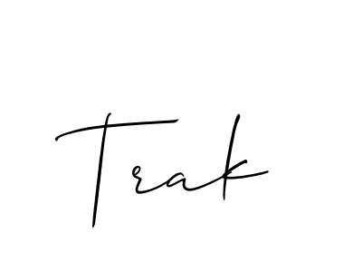 Make a beautiful signature design for name Trak. Use this online signature maker to create a handwritten signature for free. Trak signature style 2 images and pictures png