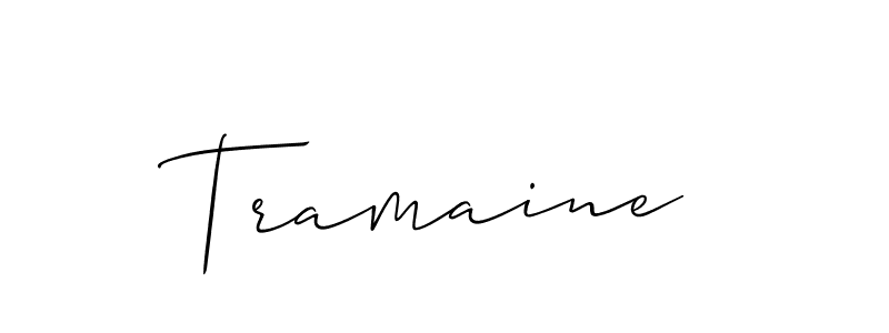 Allison_Script is a professional signature style that is perfect for those who want to add a touch of class to their signature. It is also a great choice for those who want to make their signature more unique. Get Tramaine name to fancy signature for free. Tramaine signature style 2 images and pictures png