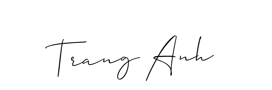 How to Draw Trang Anh signature style? Allison_Script is a latest design signature styles for name Trang Anh. Trang Anh signature style 2 images and pictures png