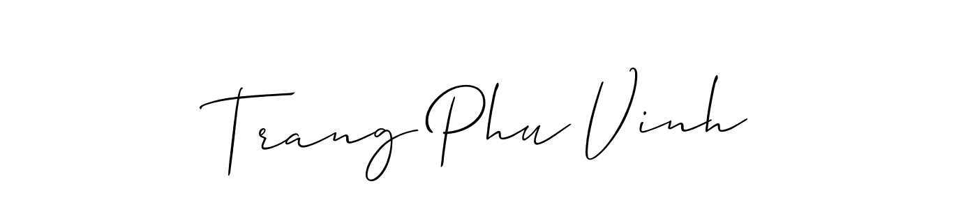 You can use this online signature creator to create a handwritten signature for the name Trang Phu Vinh. This is the best online autograph maker. Trang Phu Vinh signature style 2 images and pictures png