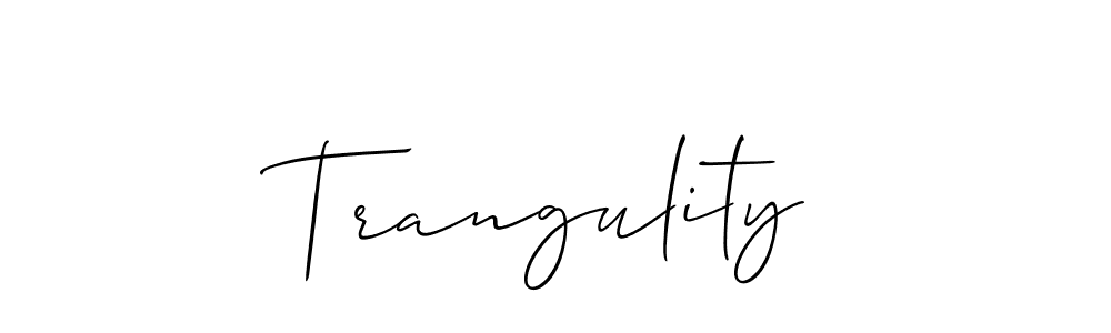 Also You can easily find your signature by using the search form. We will create Trangulity name handwritten signature images for you free of cost using Allison_Script sign style. Trangulity signature style 2 images and pictures png