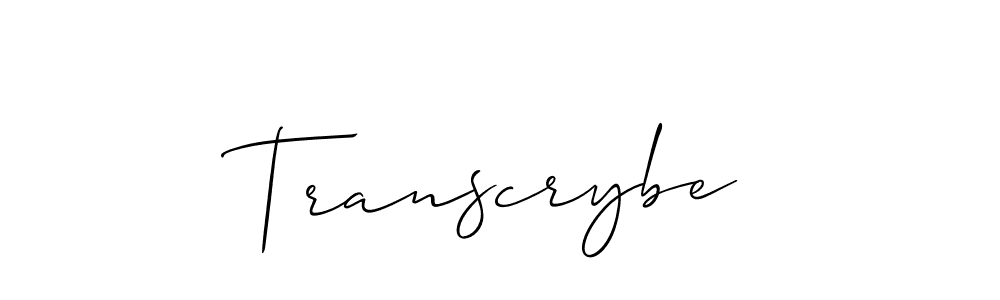 It looks lik you need a new signature style for name Transcrybe. Design unique handwritten (Allison_Script) signature with our free signature maker in just a few clicks. Transcrybe signature style 2 images and pictures png