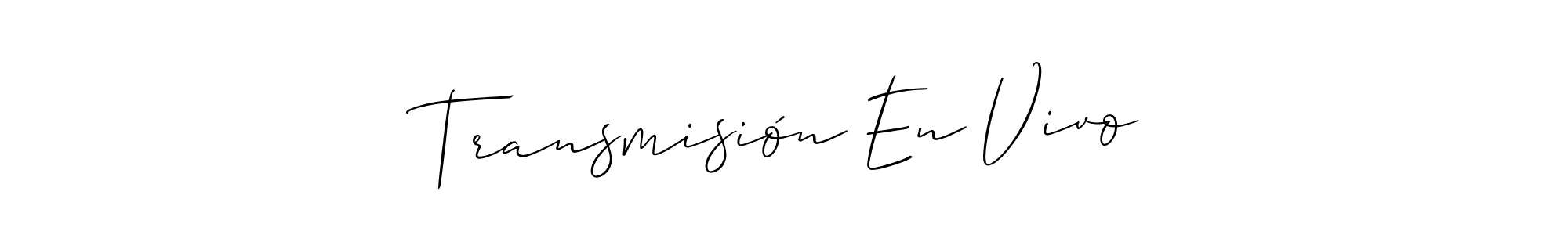 Best and Professional Signature Style for Transmisión En Vivo. Allison_Script Best Signature Style Collection. Transmisión En Vivo signature style 2 images and pictures png