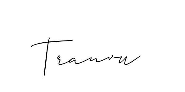 if you are searching for the best signature style for your name Tranvu. so please give up your signature search. here we have designed multiple signature styles  using Allison_Script. Tranvu signature style 2 images and pictures png