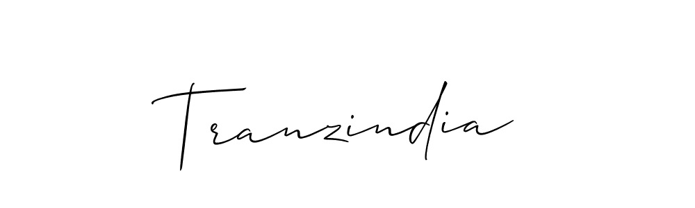 The best way (Allison_Script) to make a short signature is to pick only two or three words in your name. The name Tranzindia include a total of six letters. For converting this name. Tranzindia signature style 2 images and pictures png