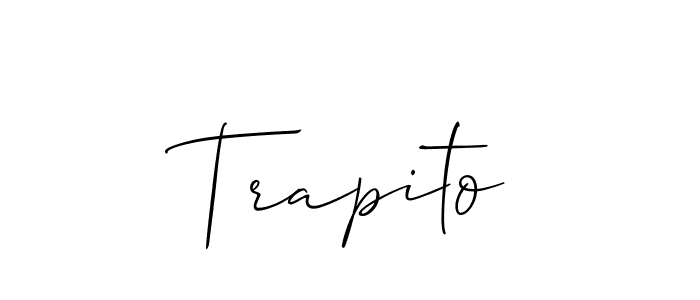 You should practise on your own different ways (Allison_Script) to write your name (Trapito) in signature. don't let someone else do it for you. Trapito signature style 2 images and pictures png