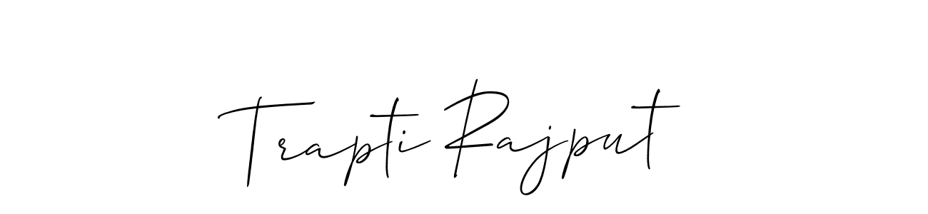 Make a beautiful signature design for name Trapti Rajput. With this signature (Allison_Script) style, you can create a handwritten signature for free. Trapti Rajput signature style 2 images and pictures png