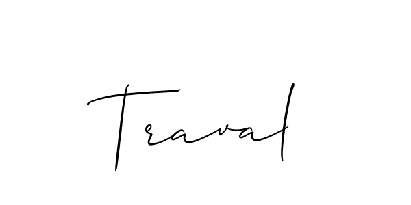 Also You can easily find your signature by using the search form. We will create Traval name handwritten signature images for you free of cost using Allison_Script sign style. Traval signature style 2 images and pictures png