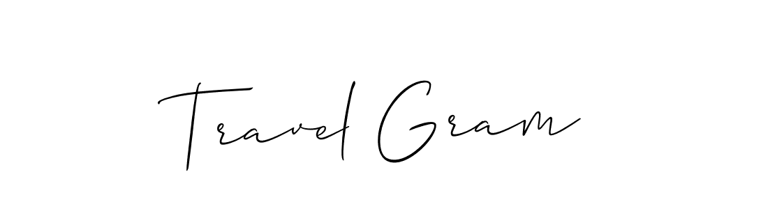 The best way (Allison_Script) to make a short signature is to pick only two or three words in your name. The name Travel Gram include a total of six letters. For converting this name. Travel Gram signature style 2 images and pictures png