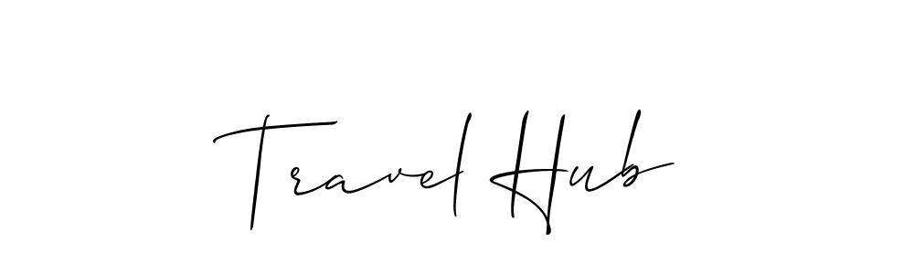 Make a beautiful signature design for name Travel Hub. Use this online signature maker to create a handwritten signature for free. Travel Hub signature style 2 images and pictures png