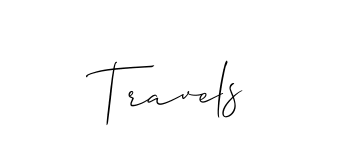 Also we have Travels name is the best signature style. Create professional handwritten signature collection using Allison_Script autograph style. Travels signature style 2 images and pictures png
