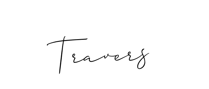 How to make Travers signature? Allison_Script is a professional autograph style. Create handwritten signature for Travers name. Travers signature style 2 images and pictures png
