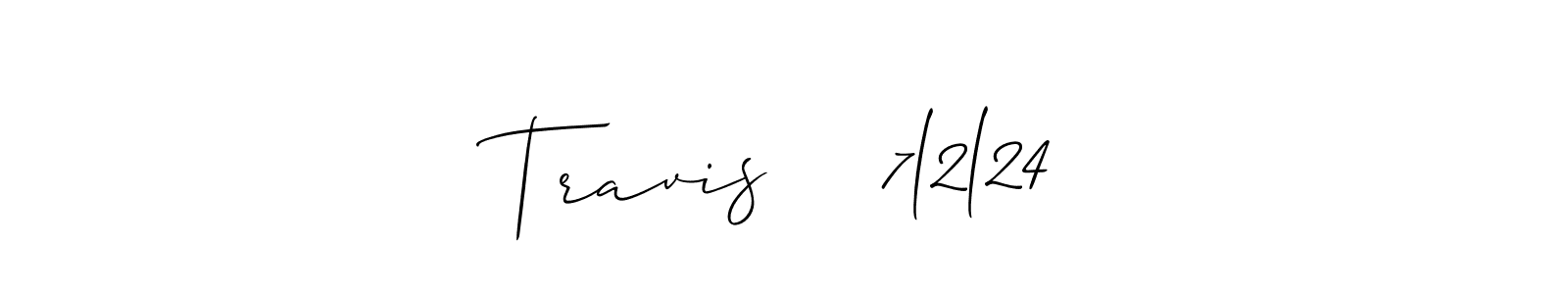 How to Draw Travis    7l2l24 signature style? Allison_Script is a latest design signature styles for name Travis    7l2l24. Travis    7l2l24 signature style 2 images and pictures png
