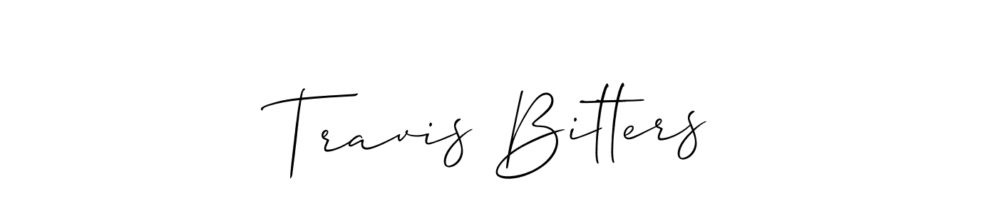 Best and Professional Signature Style for Travis Bitters. Allison_Script Best Signature Style Collection. Travis Bitters signature style 2 images and pictures png