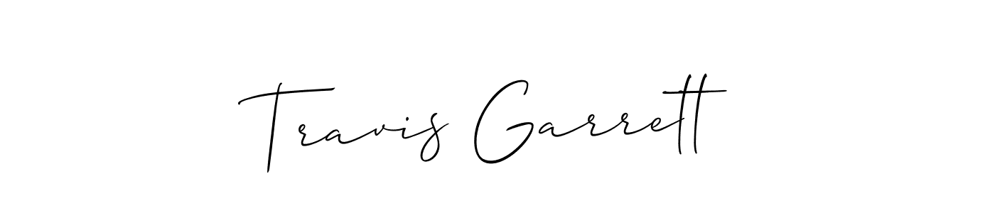 Also we have Travis Garrett name is the best signature style. Create professional handwritten signature collection using Allison_Script autograph style. Travis Garrett signature style 2 images and pictures png