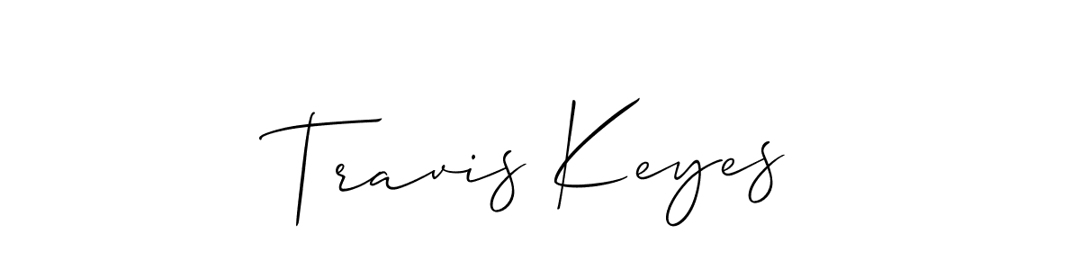 Also we have Travis Keyes name is the best signature style. Create professional handwritten signature collection using Allison_Script autograph style. Travis Keyes signature style 2 images and pictures png