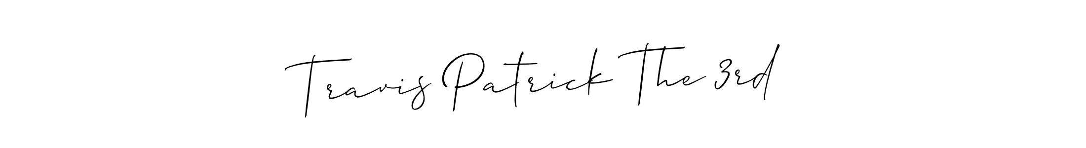 It looks lik you need a new signature style for name Travis Patrick The 3rd. Design unique handwritten (Allison_Script) signature with our free signature maker in just a few clicks. Travis Patrick The 3rd signature style 2 images and pictures png