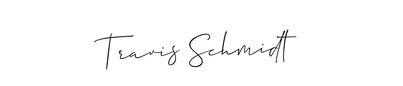 How to make Travis Schmidt signature? Allison_Script is a professional autograph style. Create handwritten signature for Travis Schmidt name. Travis Schmidt signature style 2 images and pictures png