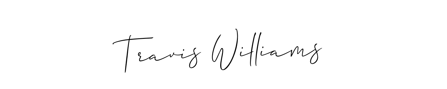 Make a beautiful signature design for name Travis Williams. With this signature (Allison_Script) style, you can create a handwritten signature for free. Travis Williams signature style 2 images and pictures png