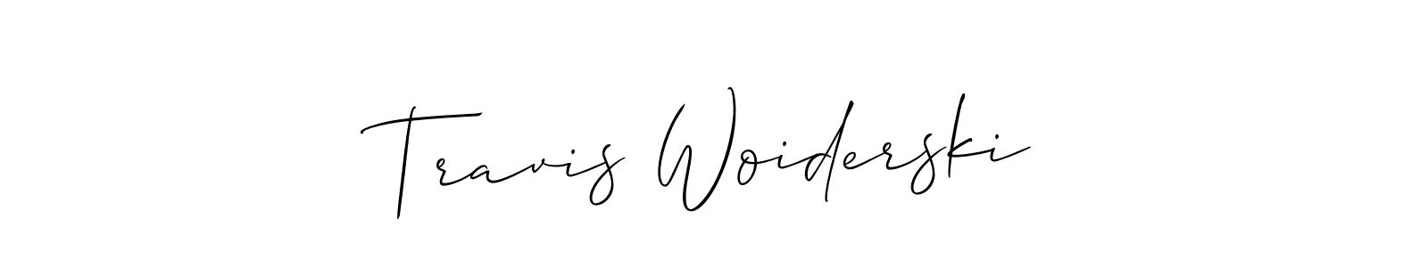 How to Draw Travis Woiderski signature style? Allison_Script is a latest design signature styles for name Travis Woiderski. Travis Woiderski signature style 2 images and pictures png