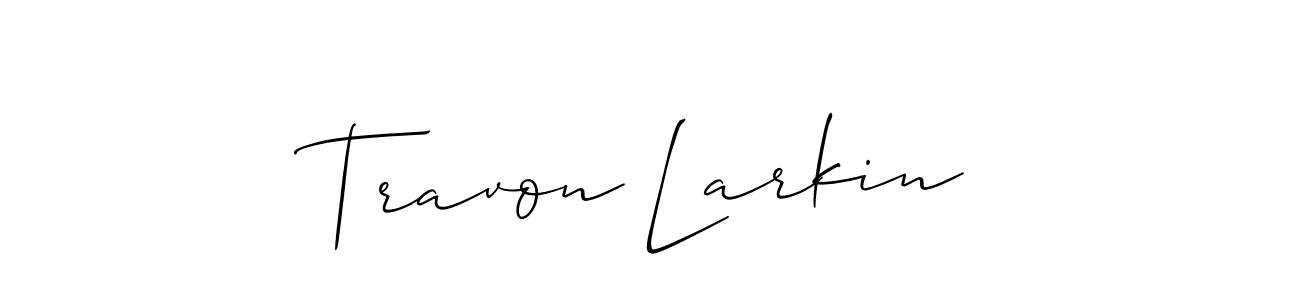 Also we have Travon Larkin name is the best signature style. Create professional handwritten signature collection using Allison_Script autograph style. Travon Larkin signature style 2 images and pictures png