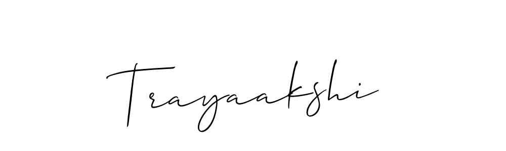 You can use this online signature creator to create a handwritten signature for the name Trayaakshi. This is the best online autograph maker. Trayaakshi signature style 2 images and pictures png