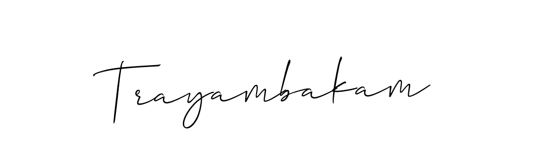 You can use this online signature creator to create a handwritten signature for the name Trayambakam. This is the best online autograph maker. Trayambakam signature style 2 images and pictures png