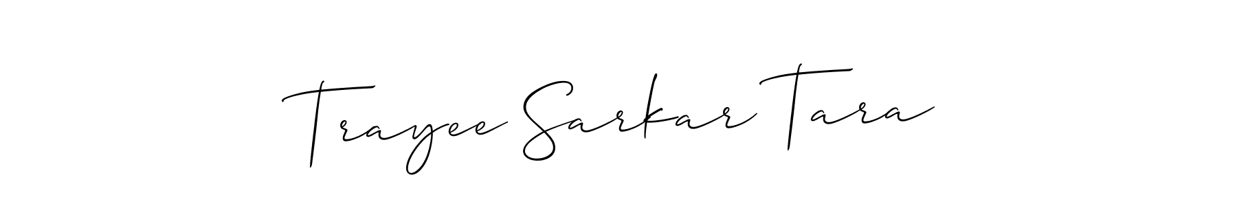 Once you've used our free online signature maker to create your best signature Allison_Script style, it's time to enjoy all of the benefits that Trayee Sarkar Tara name signing documents. Trayee Sarkar Tara signature style 2 images and pictures png