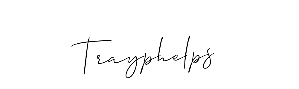 Also we have Trayphelps name is the best signature style. Create professional handwritten signature collection using Allison_Script autograph style. Trayphelps signature style 2 images and pictures png
