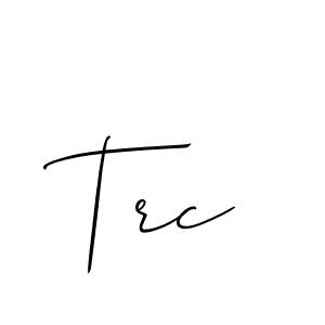 Similarly Allison_Script is the best handwritten signature design. Signature creator online .You can use it as an online autograph creator for name Trc. Trc signature style 2 images and pictures png