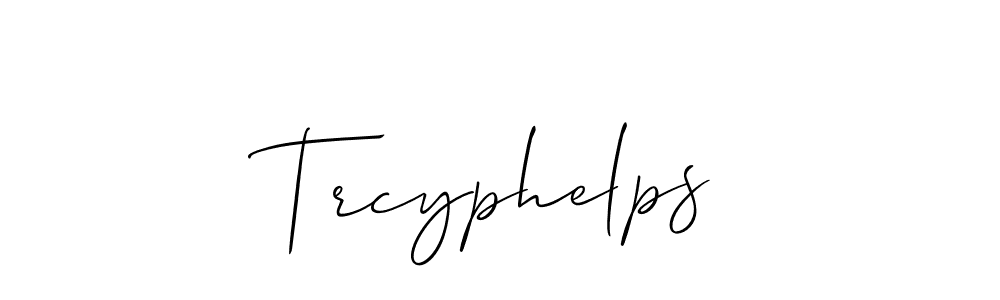 It looks lik you need a new signature style for name Trcyphelps. Design unique handwritten (Allison_Script) signature with our free signature maker in just a few clicks. Trcyphelps signature style 2 images and pictures png