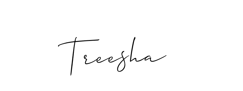 This is the best signature style for the Treesha  name. Also you like these signature font (Allison_Script). Mix name signature. Treesha  signature style 2 images and pictures png