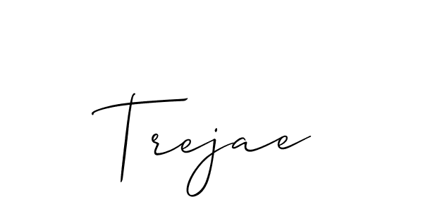 Make a beautiful signature design for name Trejae. With this signature (Allison_Script) style, you can create a handwritten signature for free. Trejae signature style 2 images and pictures png