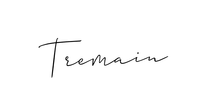 Also we have Tremain name is the best signature style. Create professional handwritten signature collection using Allison_Script autograph style. Tremain signature style 2 images and pictures png