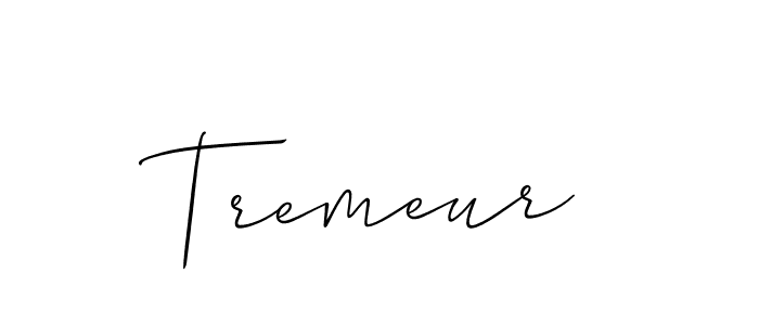 Make a beautiful signature design for name Tremeur. Use this online signature maker to create a handwritten signature for free. Tremeur signature style 2 images and pictures png