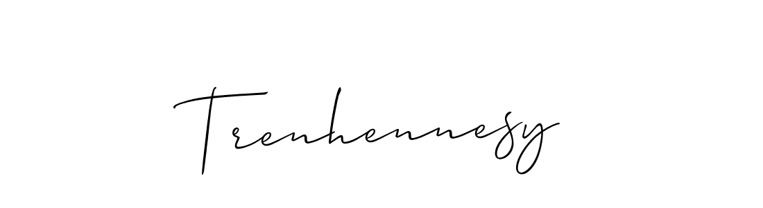 Best and Professional Signature Style for Trenhennesy. Allison_Script Best Signature Style Collection. Trenhennesy signature style 2 images and pictures png