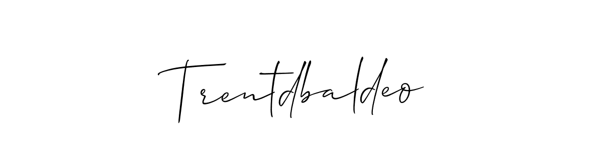 Make a beautiful signature design for name Trentdbaldeo. Use this online signature maker to create a handwritten signature for free. Trentdbaldeo signature style 2 images and pictures png