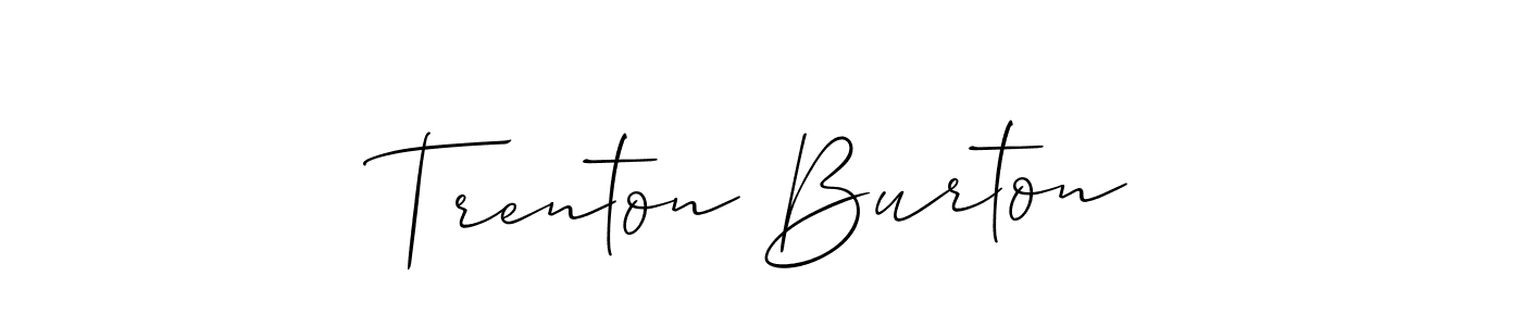 Make a beautiful signature design for name Trenton Burton. Use this online signature maker to create a handwritten signature for free. Trenton Burton signature style 2 images and pictures png