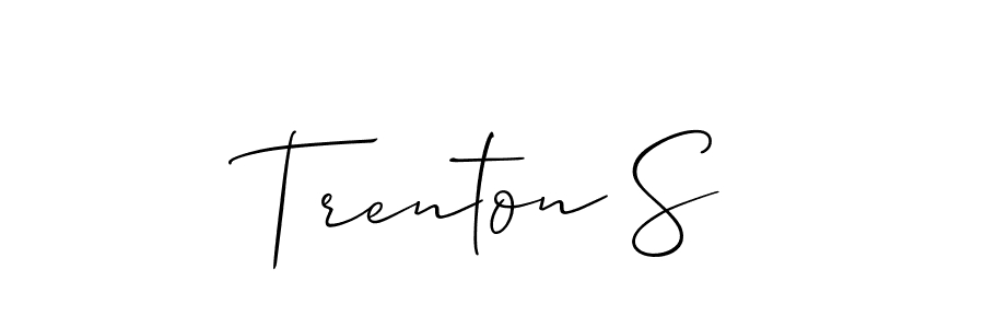 Check out images of Autograph of Trenton S name. Actor Trenton S Signature Style. Allison_Script is a professional sign style online. Trenton S signature style 2 images and pictures png