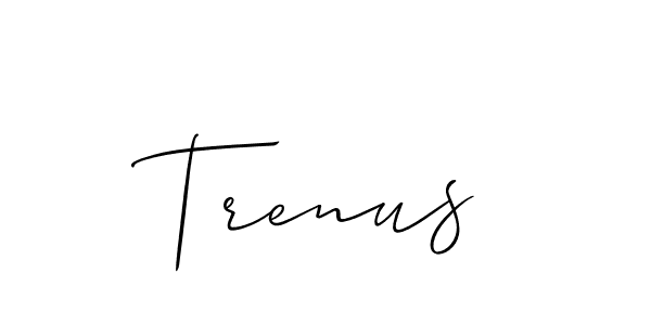 You can use this online signature creator to create a handwritten signature for the name Trenus. This is the best online autograph maker. Trenus signature style 2 images and pictures png