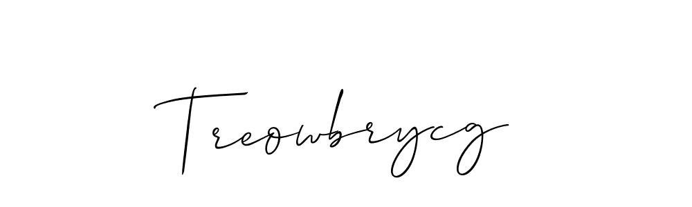 Allison_Script is a professional signature style that is perfect for those who want to add a touch of class to their signature. It is also a great choice for those who want to make their signature more unique. Get Treowbrycg name to fancy signature for free. Treowbrycg signature style 2 images and pictures png