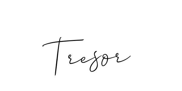 How to make Tresor signature? Allison_Script is a professional autograph style. Create handwritten signature for Tresor name. Tresor signature style 2 images and pictures png