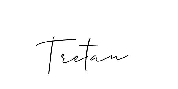 Allison_Script is a professional signature style that is perfect for those who want to add a touch of class to their signature. It is also a great choice for those who want to make their signature more unique. Get Tretan name to fancy signature for free. Tretan signature style 2 images and pictures png